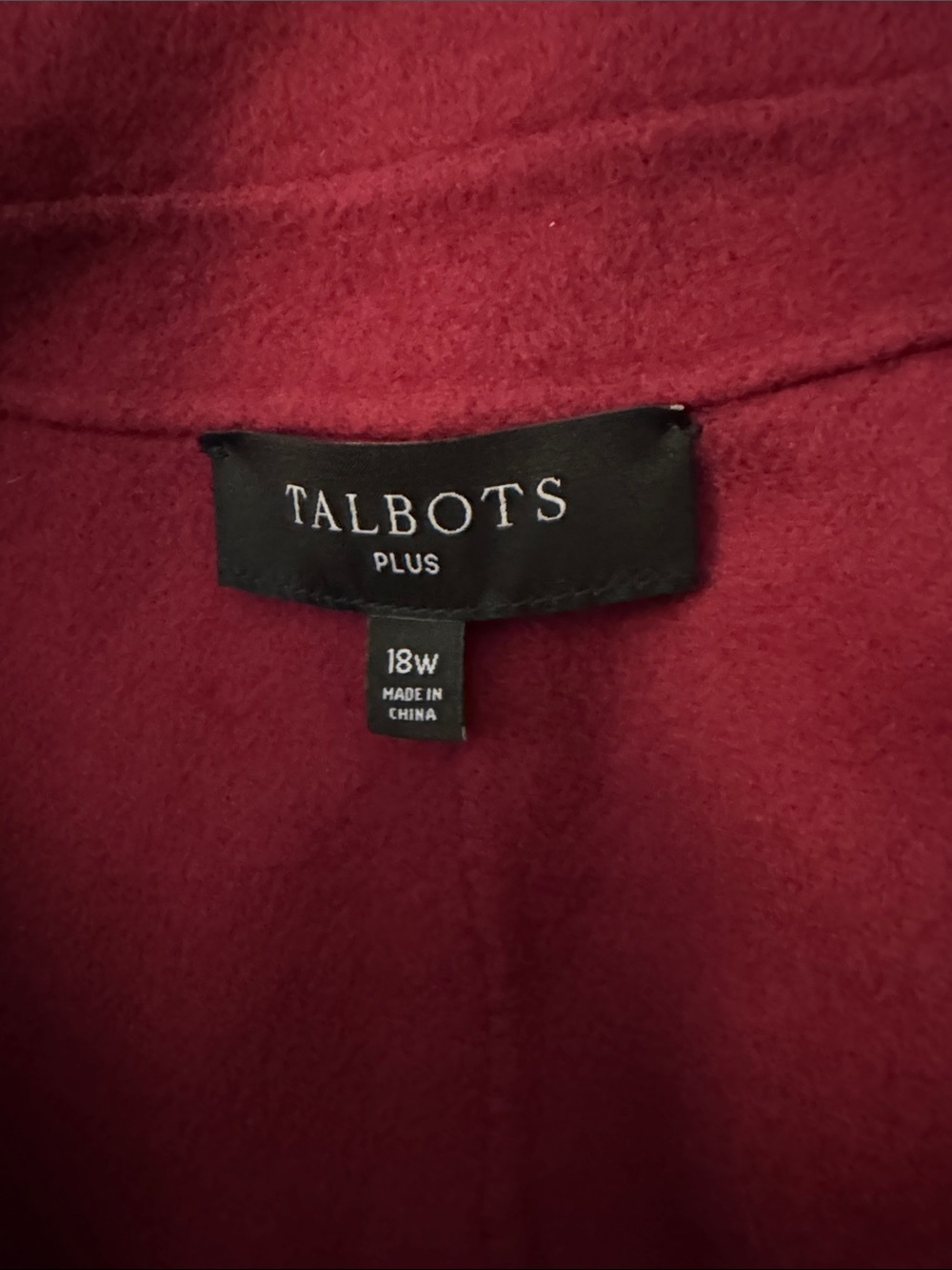Talbots Burgundy Single-Button jacket - Picture 4 of 5